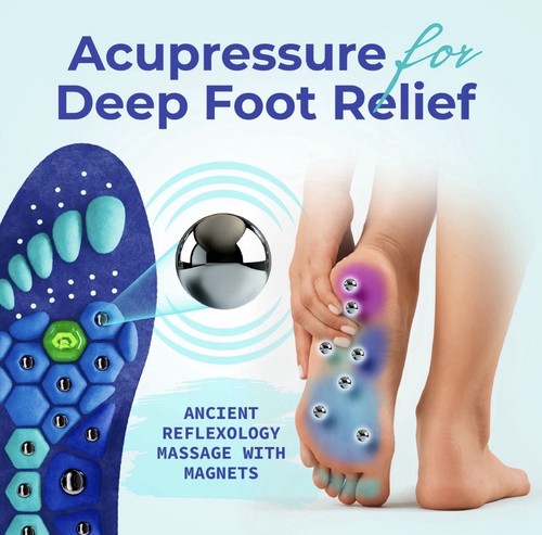 Akusoli magnetic shoe insoles - shoe,