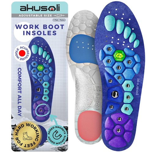 Akusoli insoles for men - akusoli, work